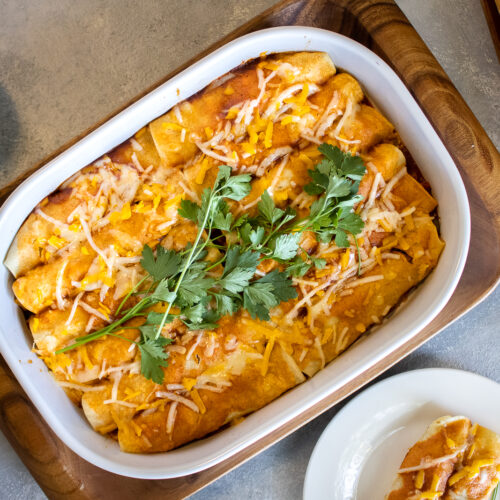 Plant-Based Simple: Roasted Vegetable Enchiladas