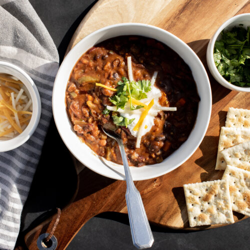 3 Bean Chili – Easy Vegan Soup