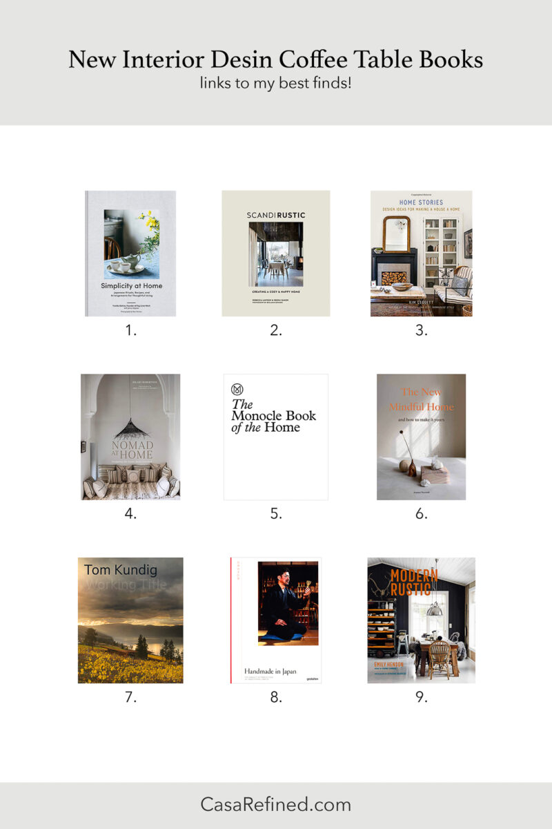 9 New Interior Design Coffee Table Books For 2021 - Casa Refined