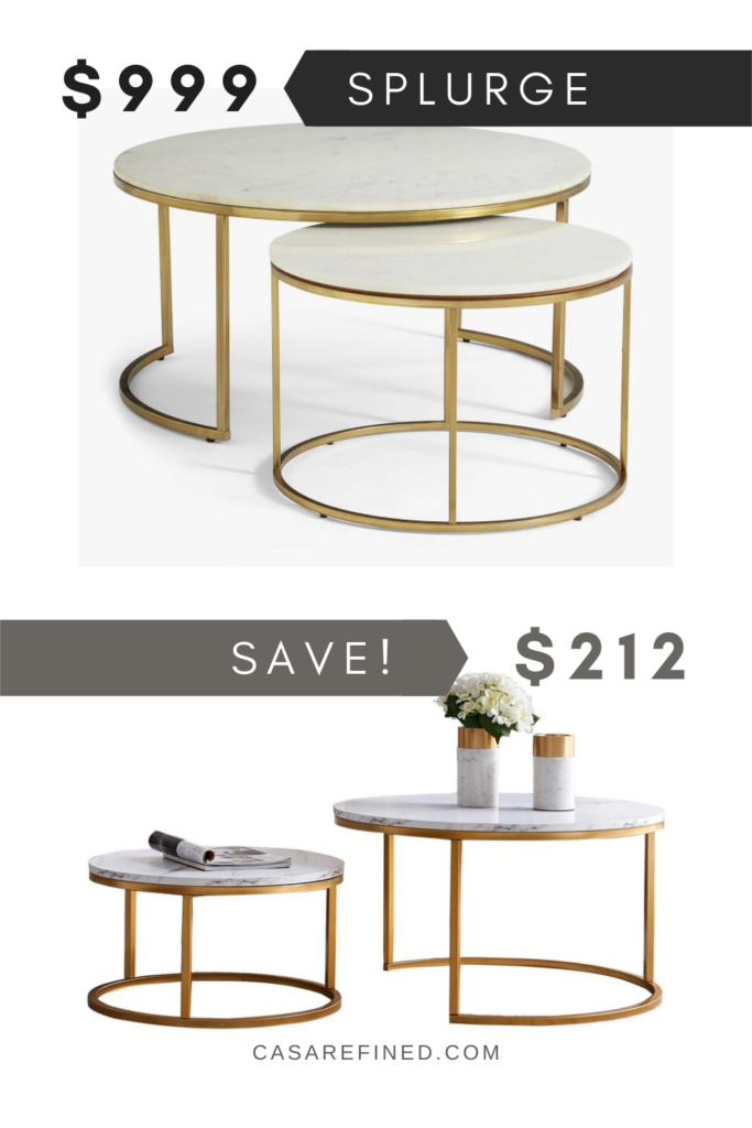 Home Dupes: Round Coffee Table Dupes For All Budgets - Casa Refined