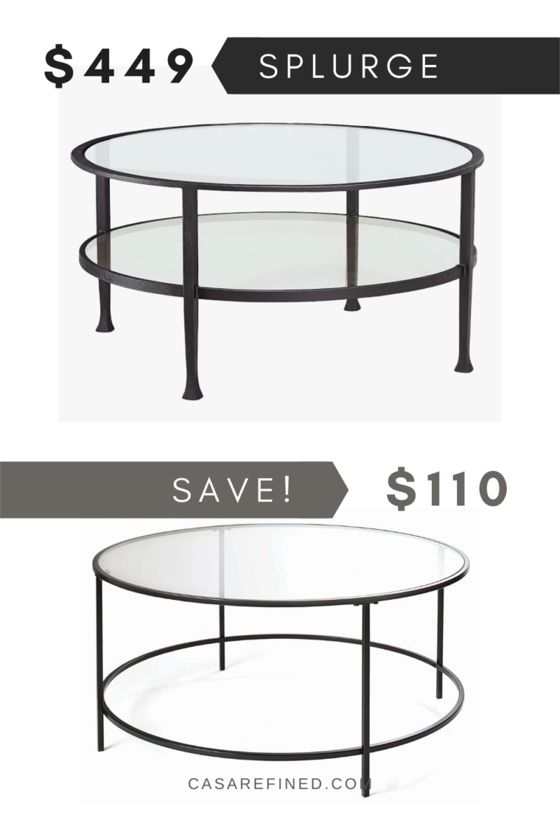 Home Dupes: Round Coffee Table Dupes For All Budgets - Casa Refined