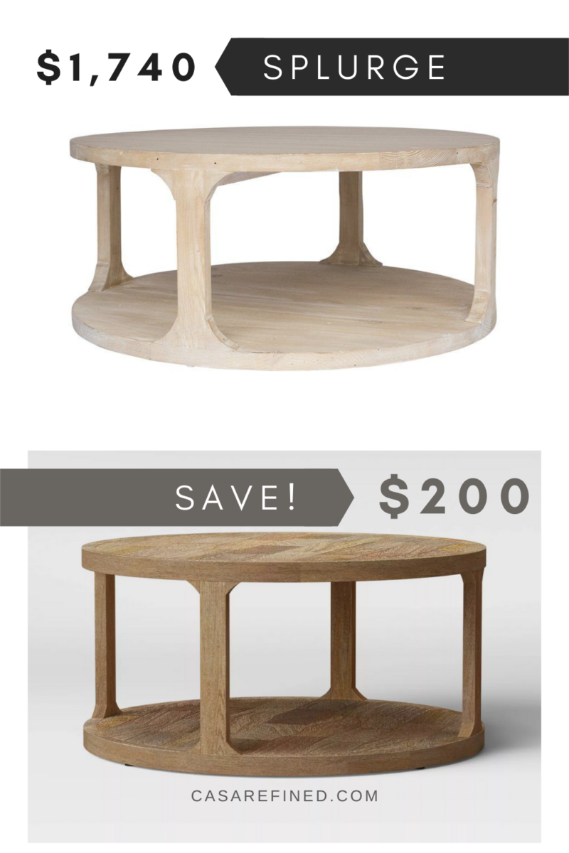 Home Dupes: Round Coffee Table Dupes For All Budgets - Casa Refined