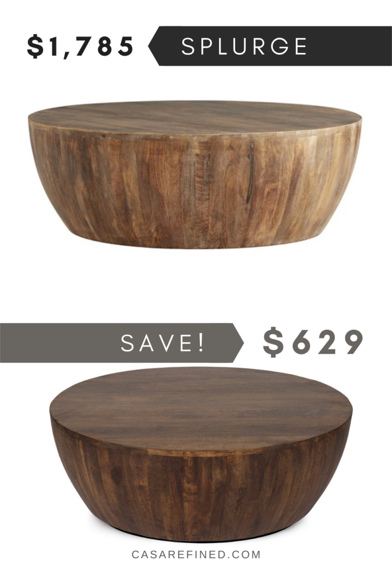 Home Dupes: Round Coffee Table Dupes For All Budgets - Casa Refined