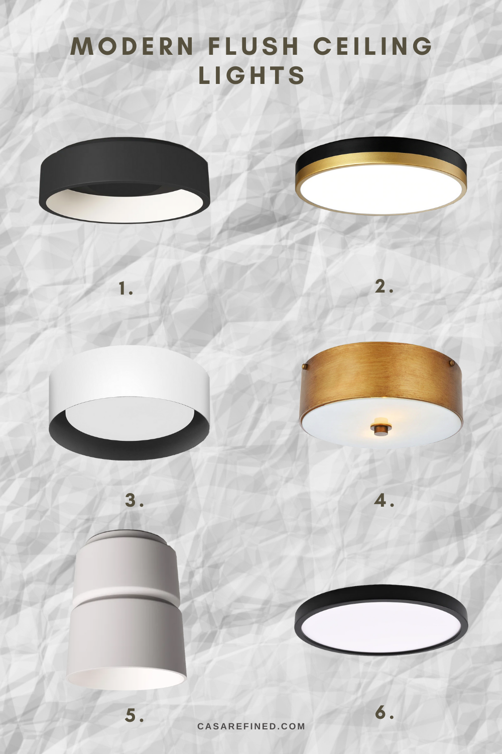 The 35 Modern Flush Ceiling Lights You Must See - Casa Refined