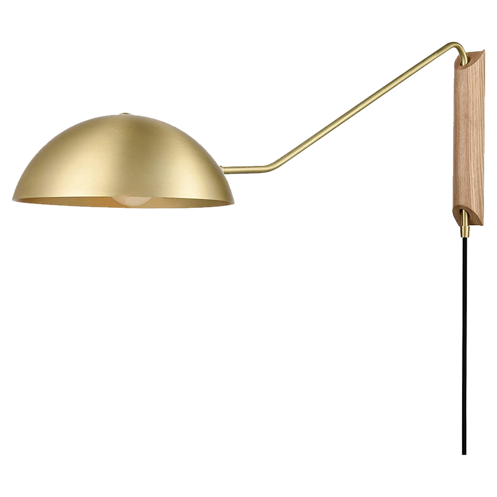 gold plug in wall sconce