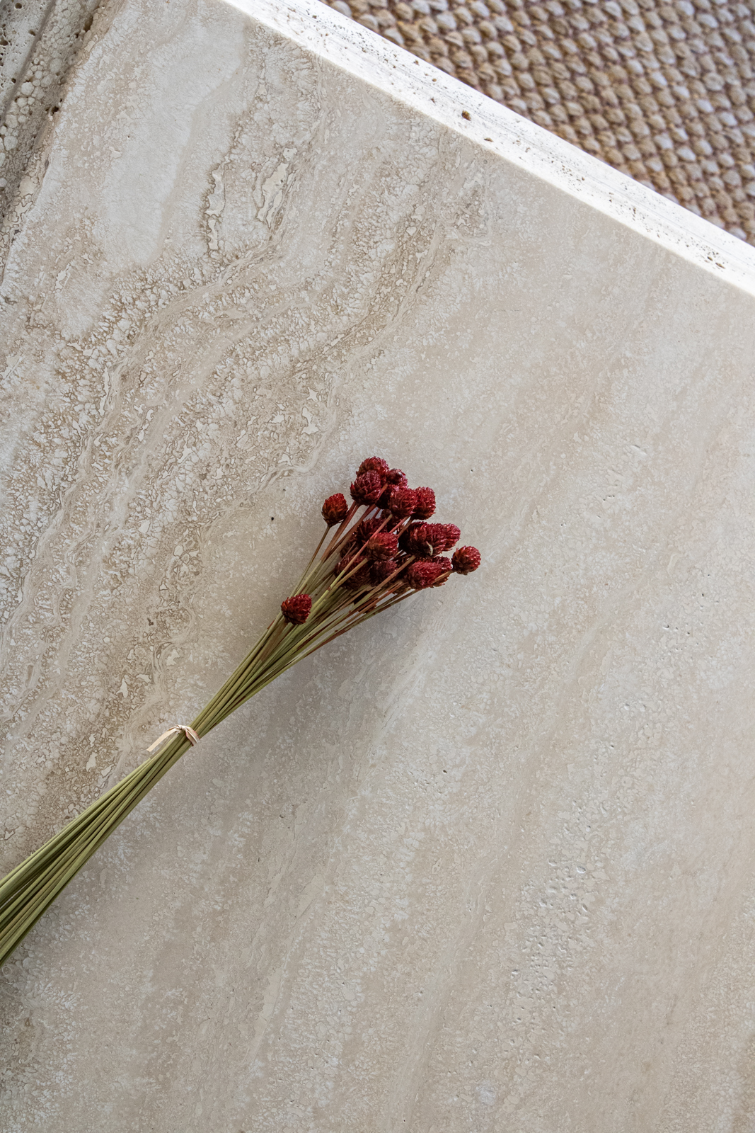 travertine coffee table set