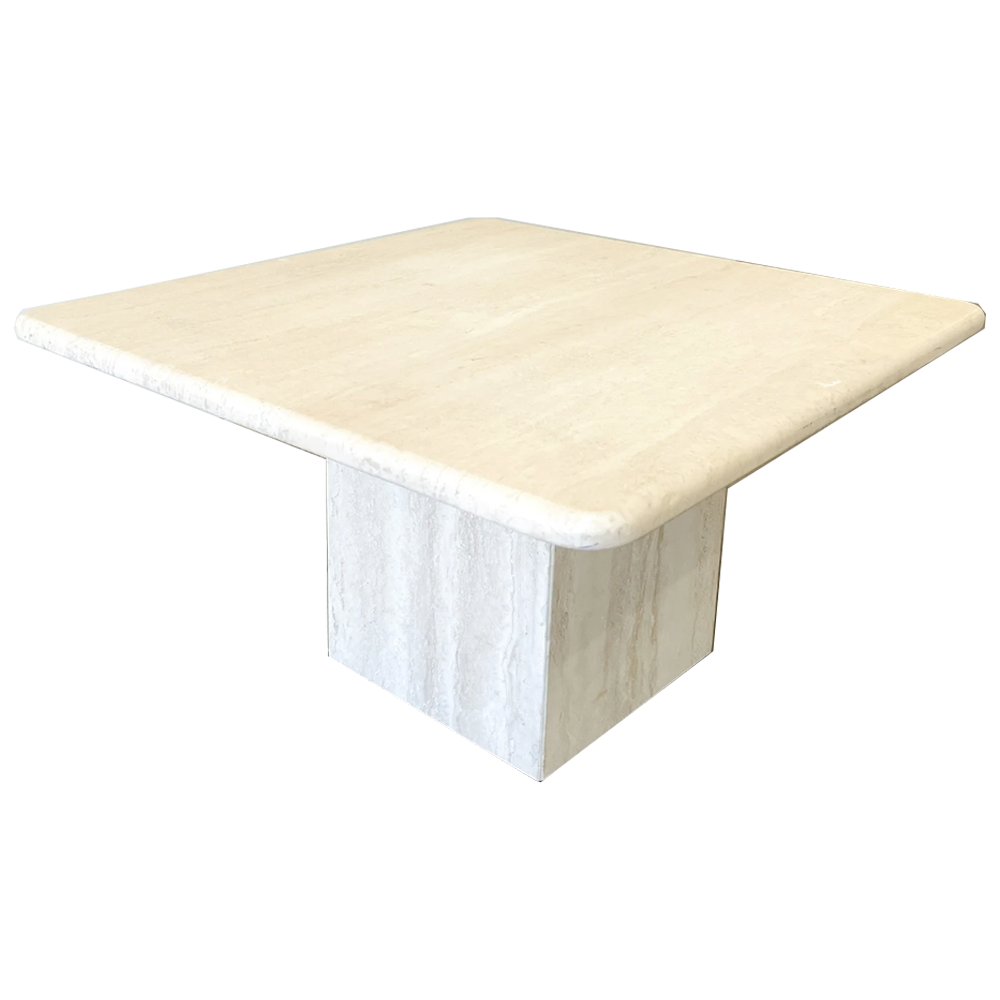 travertine coffee table triangle