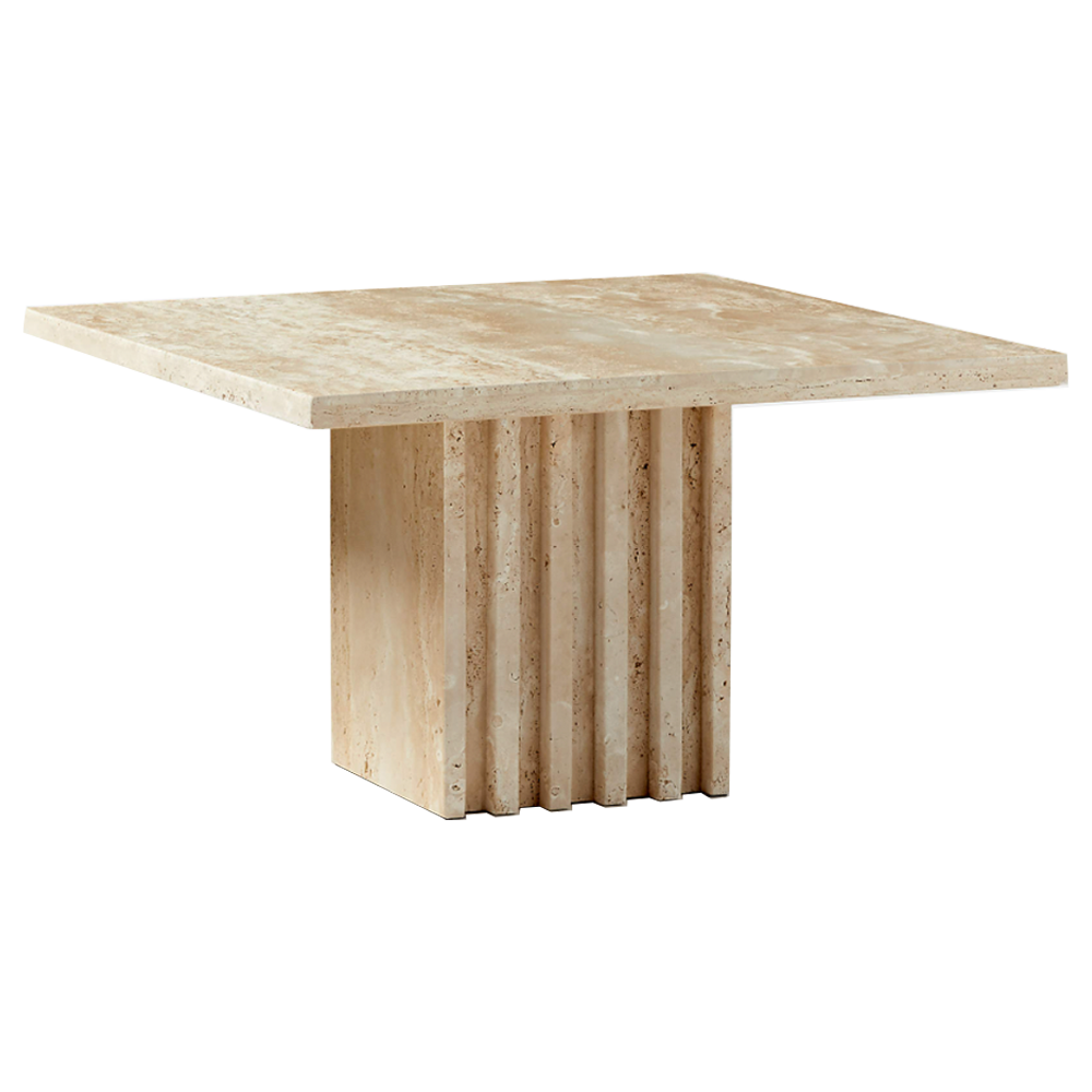 travertine table dining modern