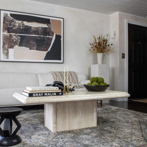 travertine stone coffee table