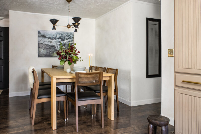 modern rectangular dining table set