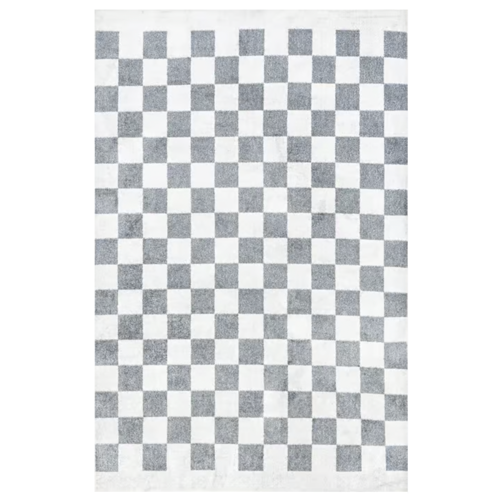 checkered flag area rug