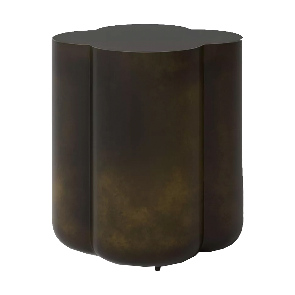 gold drum side tables