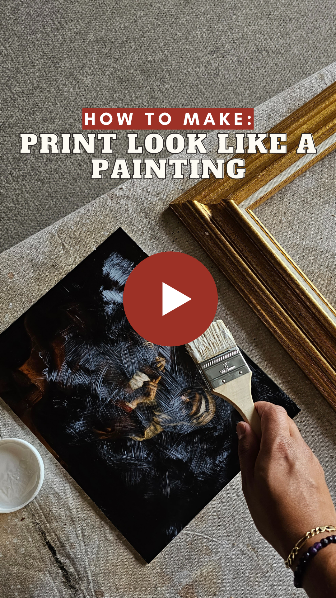 how to make a canvas print look like a painting