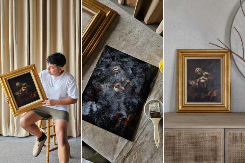 painting over a print