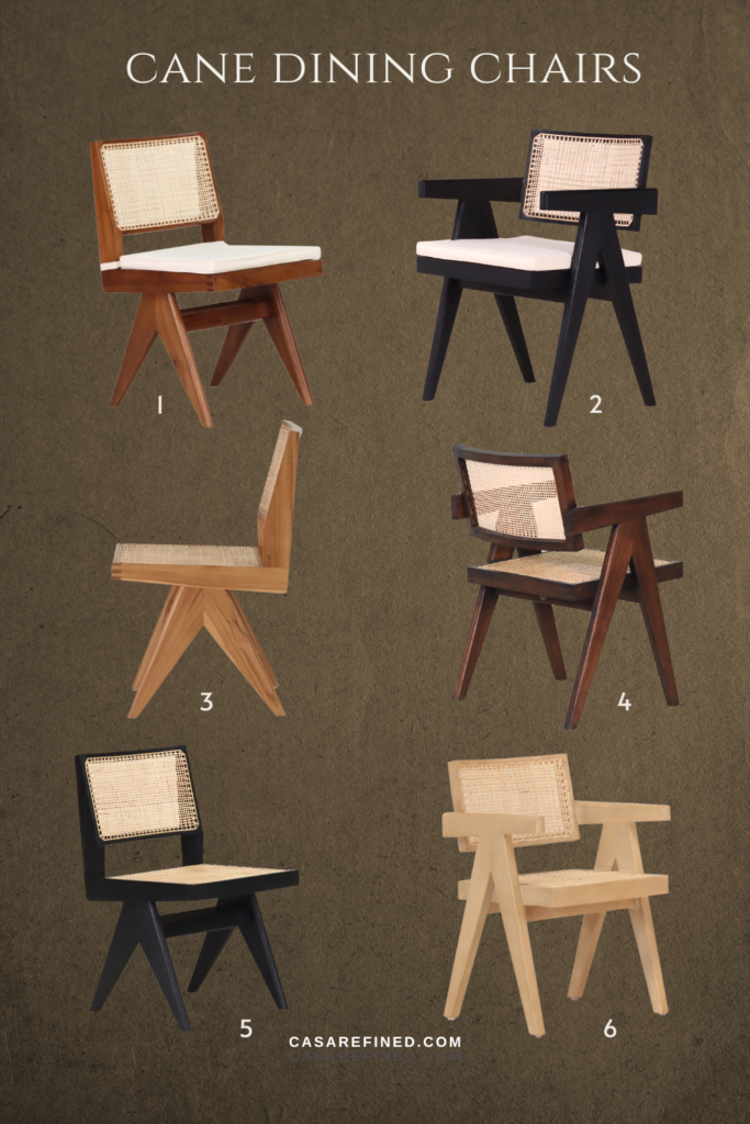 The Best Handcrafted Cane Dining Chairs You Need To Know About - Casa Refined