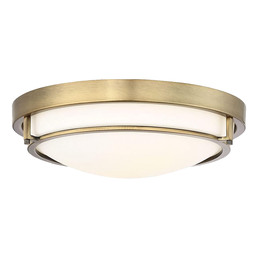 modern brass flush mount light