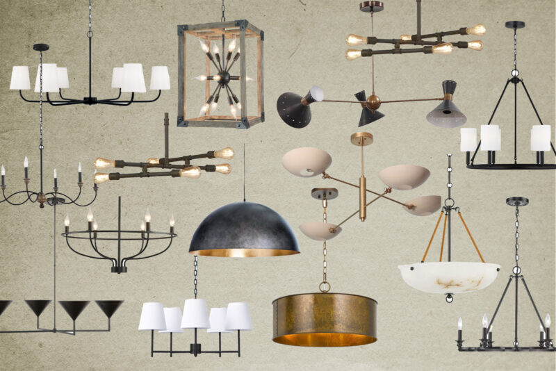 rustic chandeliers wood