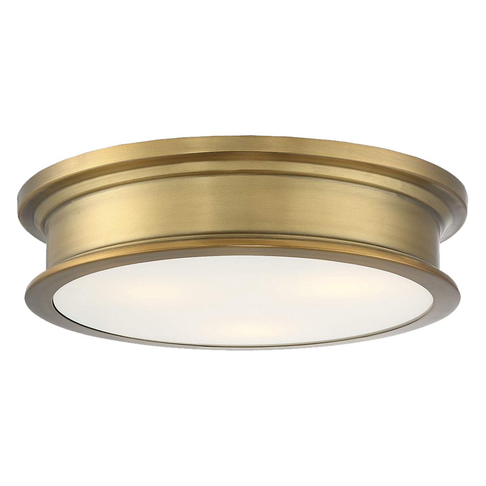 small brass flush mount light