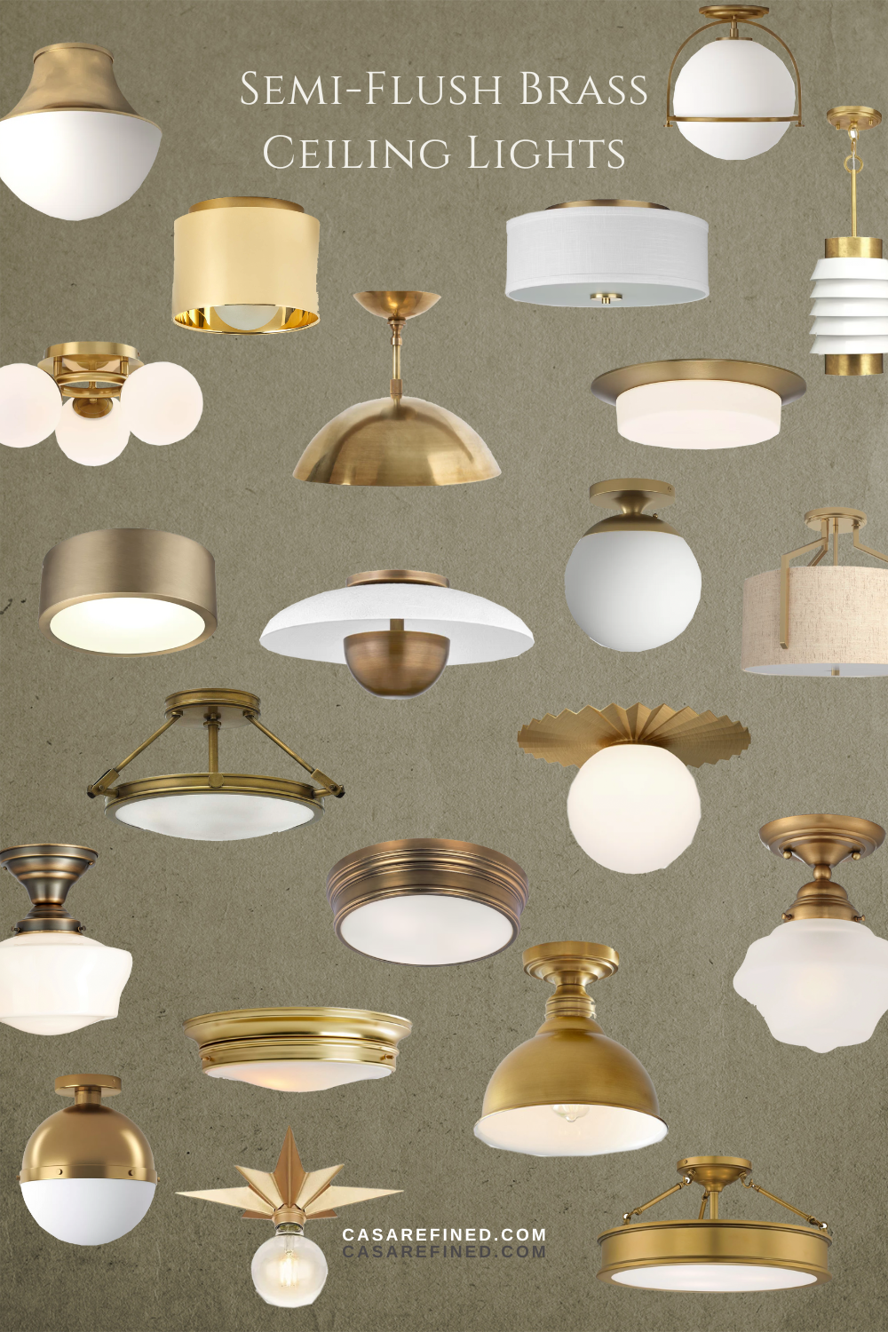 brass flush ceiling lights